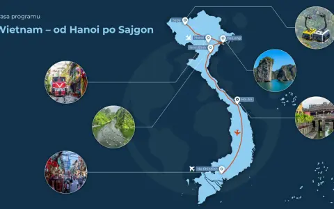 Trasa podróży po Wietnamie: od Sapy po Sajgon. Widok na Hanoi, Ha Long, Ninh Binh, Hoi An i Ho Chi Minh. Idealne wakacje!