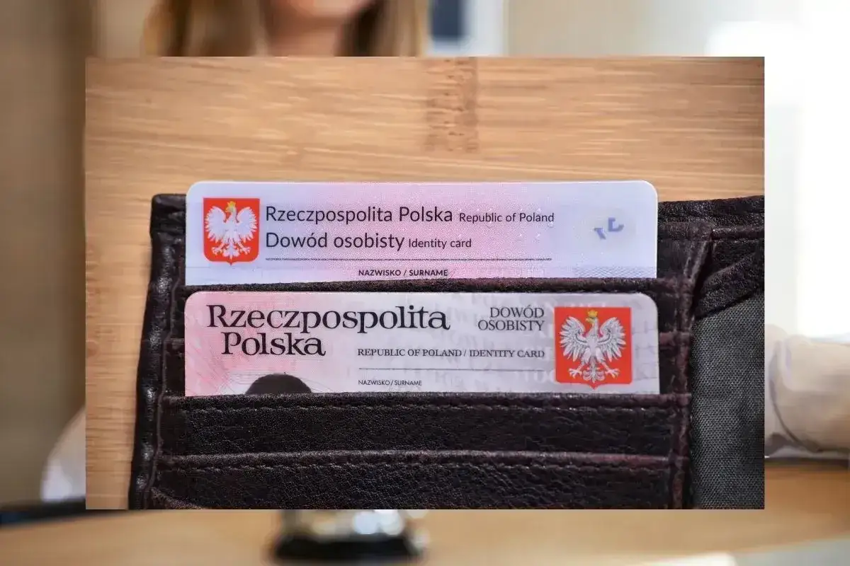 Polskie dowody osobiste w portfelu. To dokumenty, które potwierdzają tożsamość i dzięki którym kto może zameldować się w hotelu.